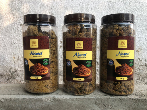 Ahinsa Jaggery/Gud Powder - 1 KG  (PET JAR)
