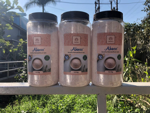 Ahinsa Sendha Namak Powder 1.5 KG  (PET JAR)