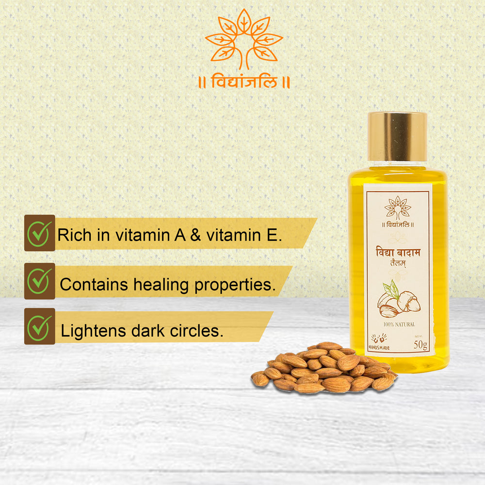 Vidhya Almond Oil / Vidhya Badam Tailam - 50ml