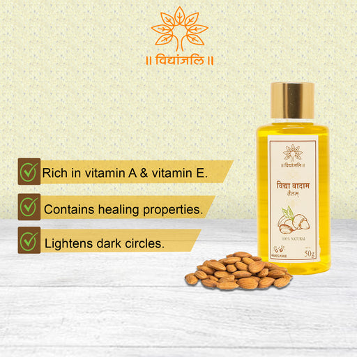 Vidhya Almond Oil / Vidhya Badam Tailam - 50ml