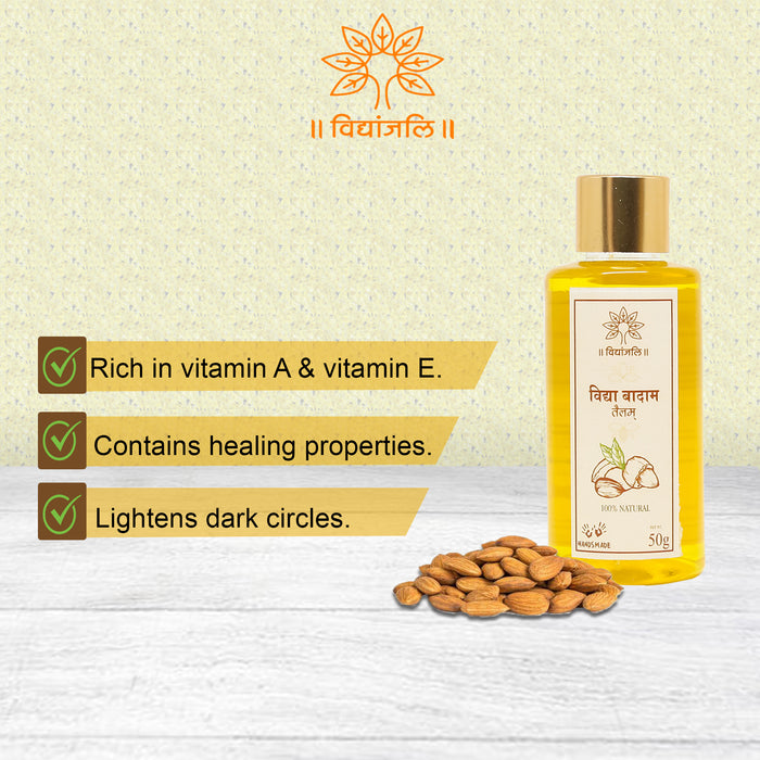 Vidhya Almond Oil / Vidhya Badam Tailam - 50ml