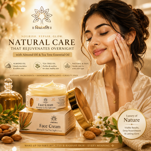 Almond Tea Tree Night Cream - 40 G / 10 G