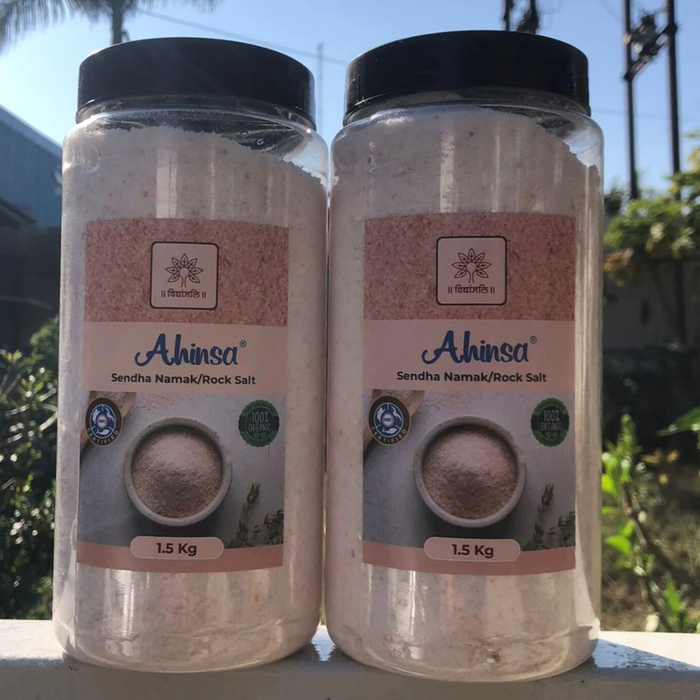 Ahinsa Sendha Namak Powder 1.5 KG  (PET JAR)