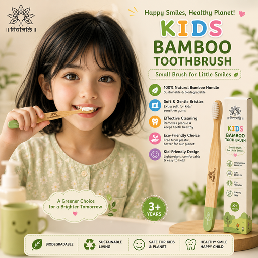 Vidhyanjali Kids Bamboo Toothbrush