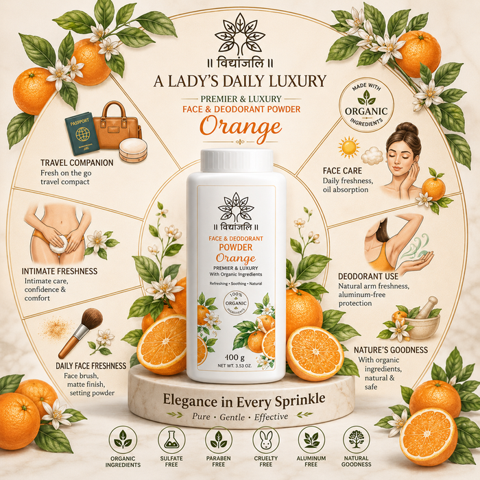 Orange Face & Deodorant Powder - 100 G