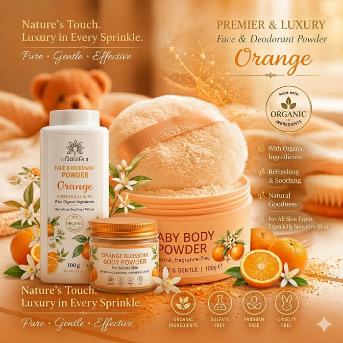 Orange Face & Deodorant Powder - 100 G