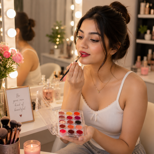 Lip Color & Kajal Tester Kit