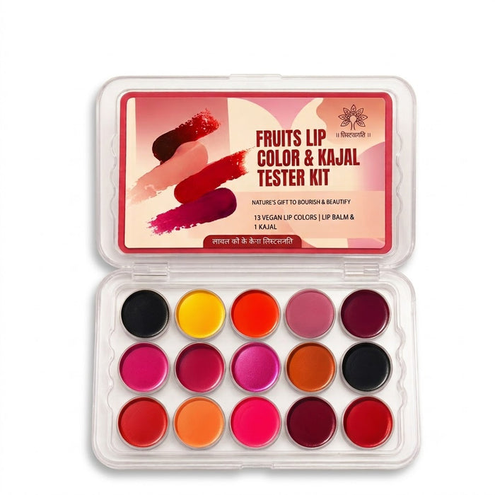 Lip Color & Kajal Tester Kit