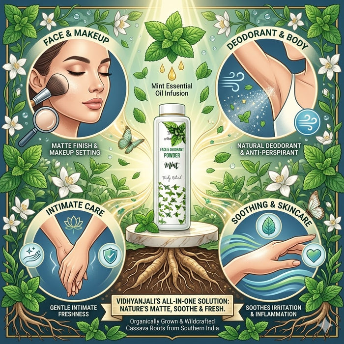 Mint Face & Deodorant Powder - 100 G