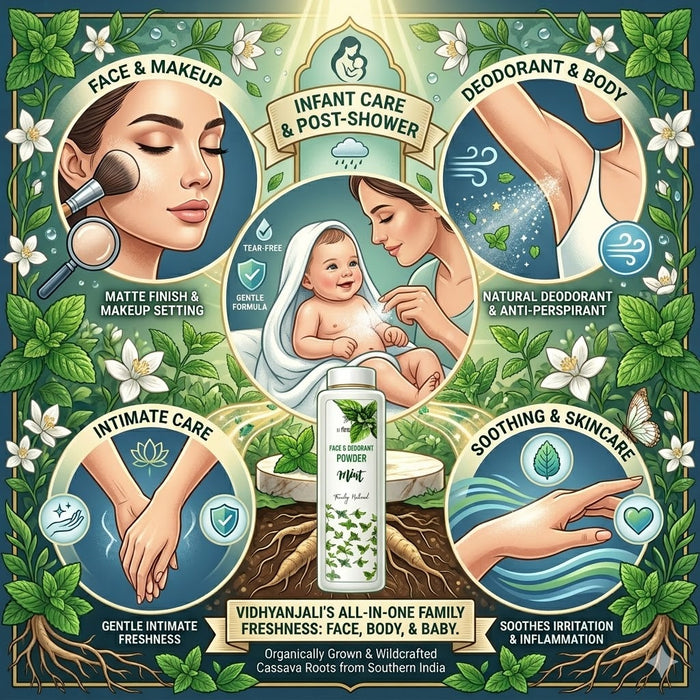 Mint Face & Deodorant Powder - 100 G