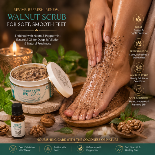 Mentha Neem Foot Scrub- 50 G/10 G