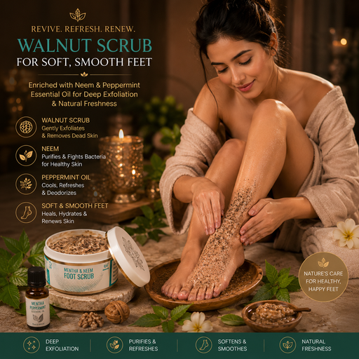 Mentha Neem Foot Scrub- 50 G/10 G