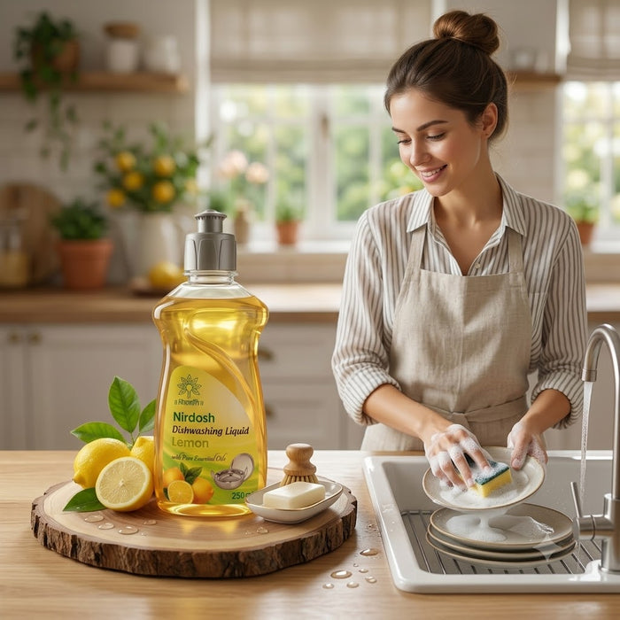 Nirdosh Lemon Dishwashing Liquid - 250ml