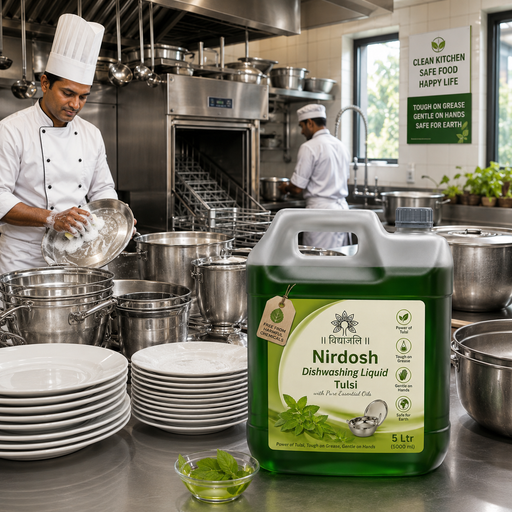 Nirdosh Tulsi Dishwashing Liquid - 5 Ltr