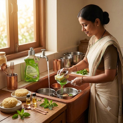 Nirdosh Tulsi Dishwashing Liquid - 500 ML