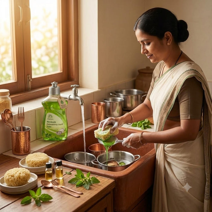 Nirdosh Tulsi Dishwashing Liquid - 500 ML