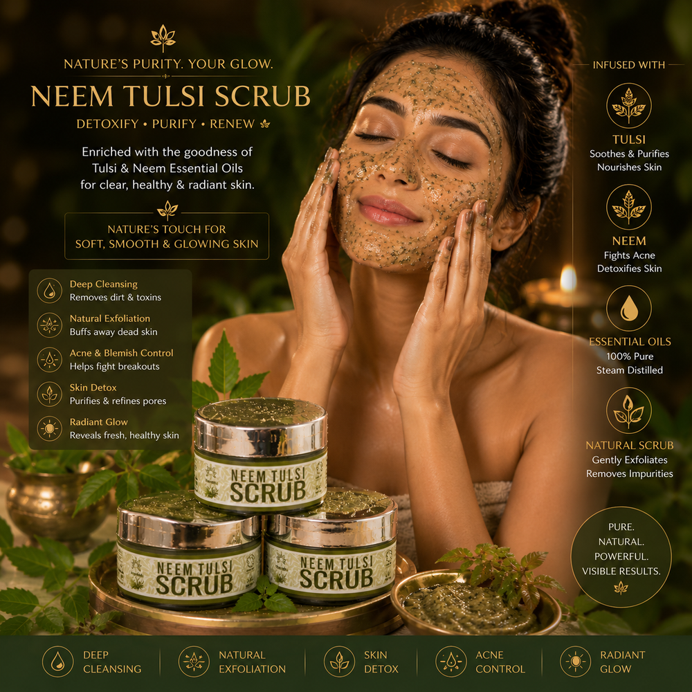 Neem Tulsi Scrub - 10 G