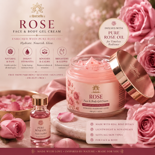 Rose Body Gel - 50 G / 10 G